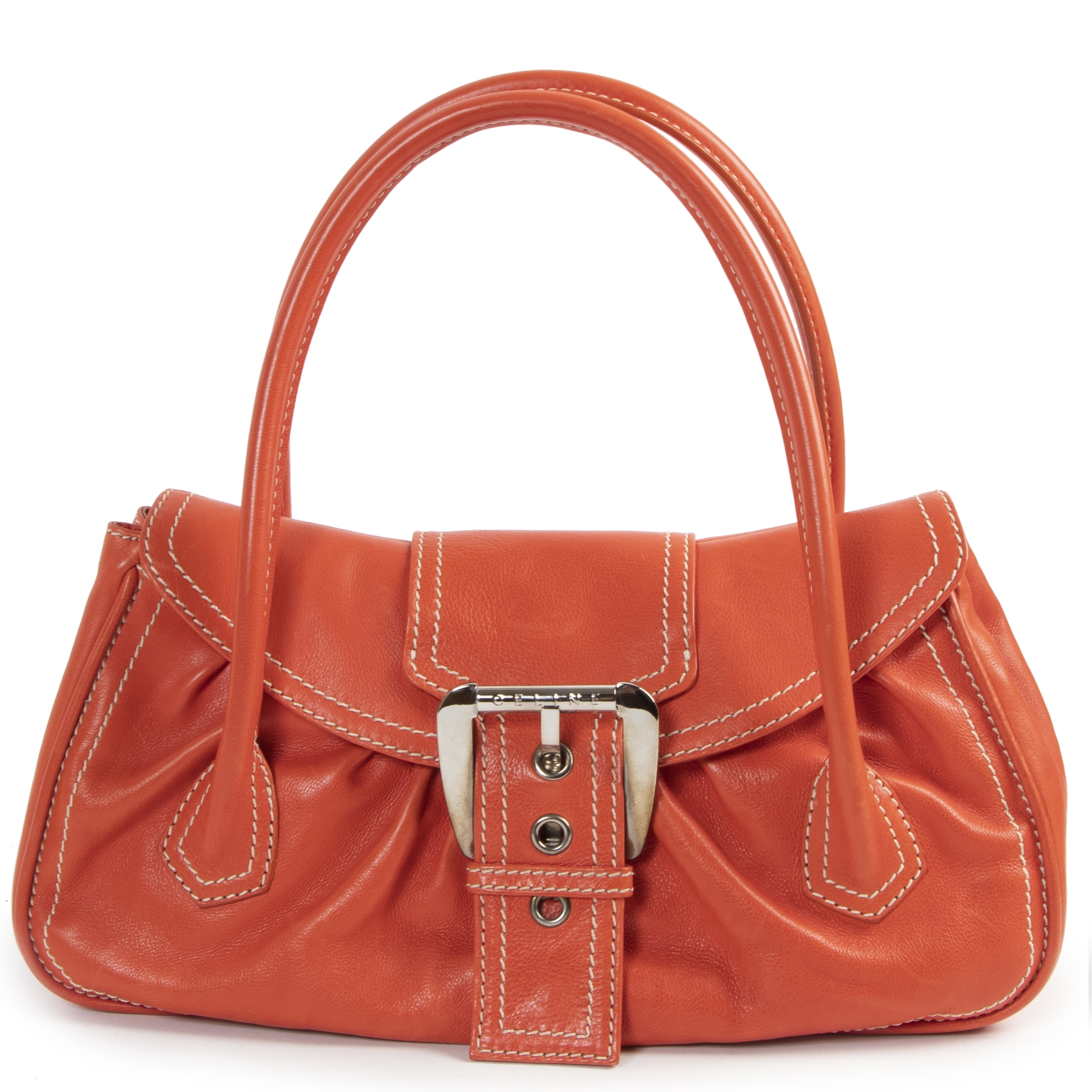 1922_celine_orange_shoulder_ba