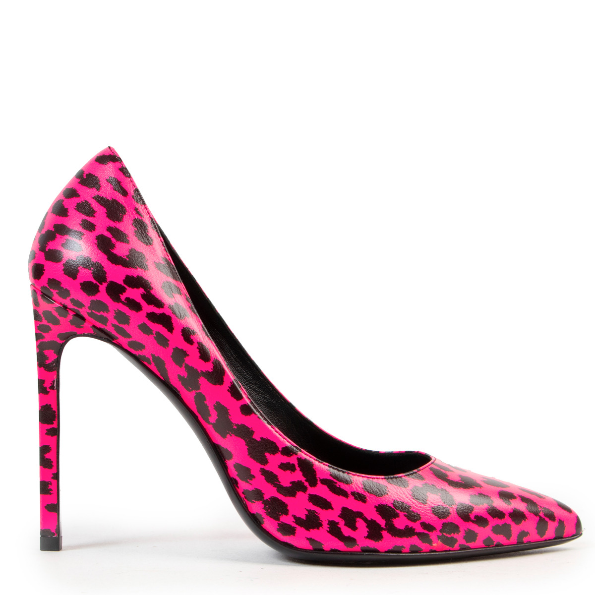 Pink leopard heels hot sale