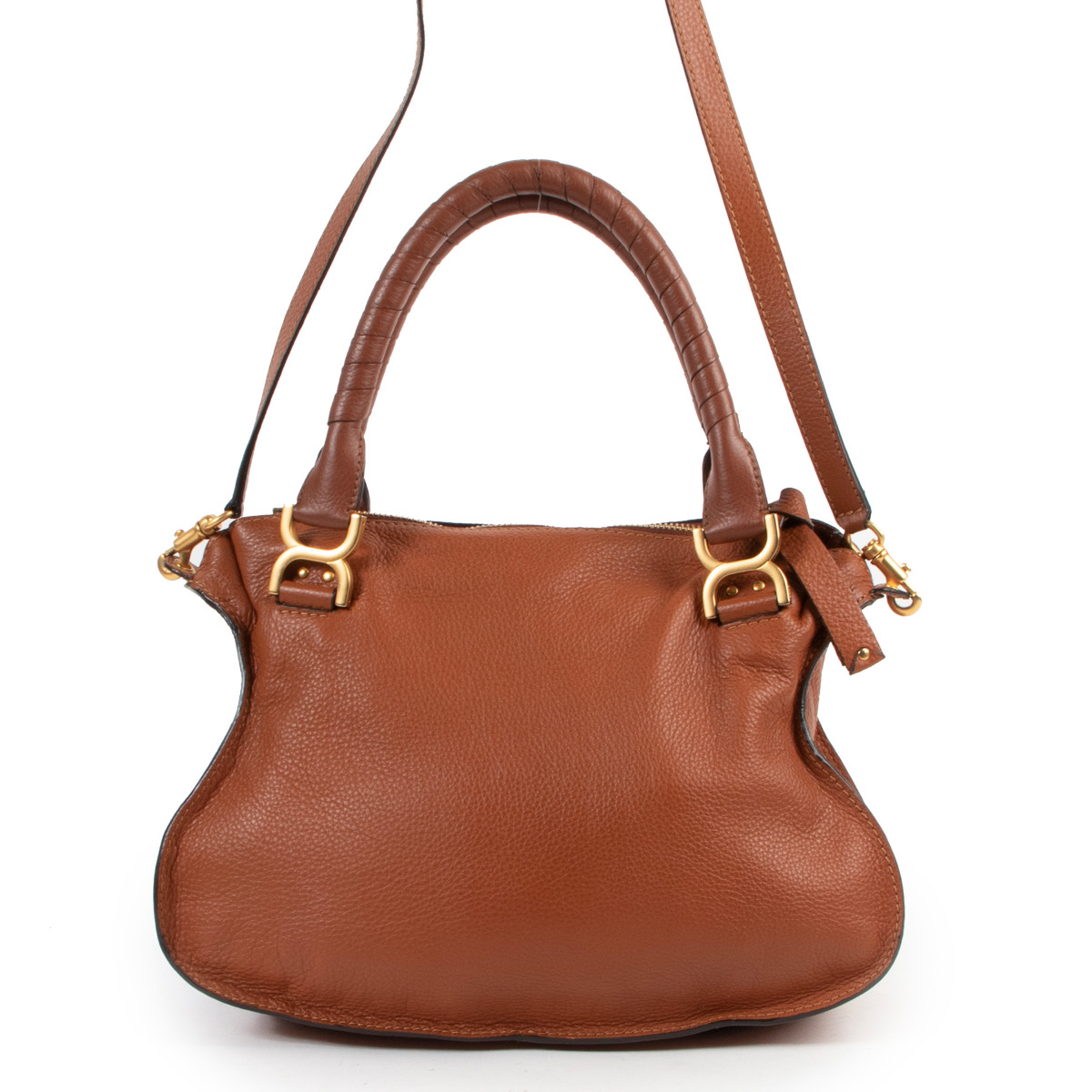 ハンドバッグ CHLOE BROWN LEATHER MEDIUM MARCIE HANDBAG Chloé Marcie Bag In Grained Leather in Tan | Chloé US