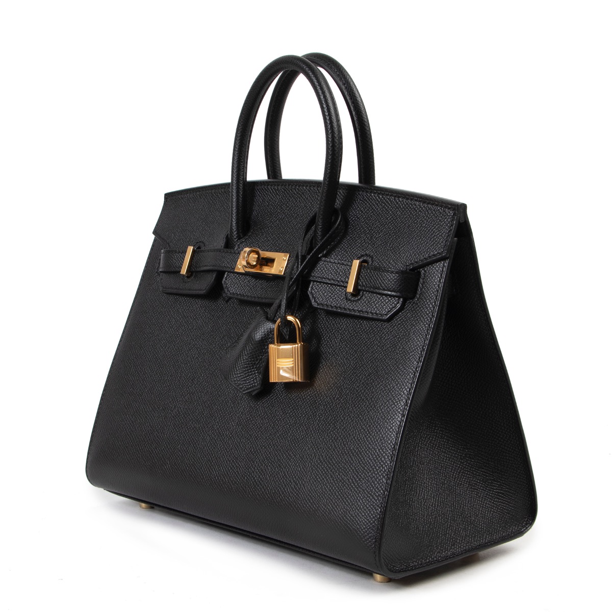 Herm s Birkin 25 Black Epsom GHW Labellov Buy and Sell