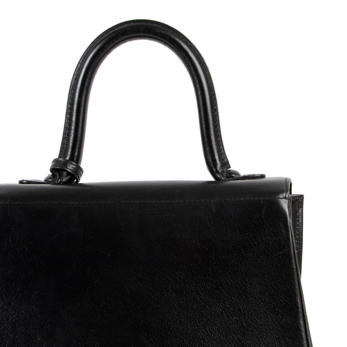 美品・ヴィンテージ【DELVAUX】BRILLANT ブラックハンドバッグ Delvaux Black Brillant MM ○ Labellov ○ Buy and Sell