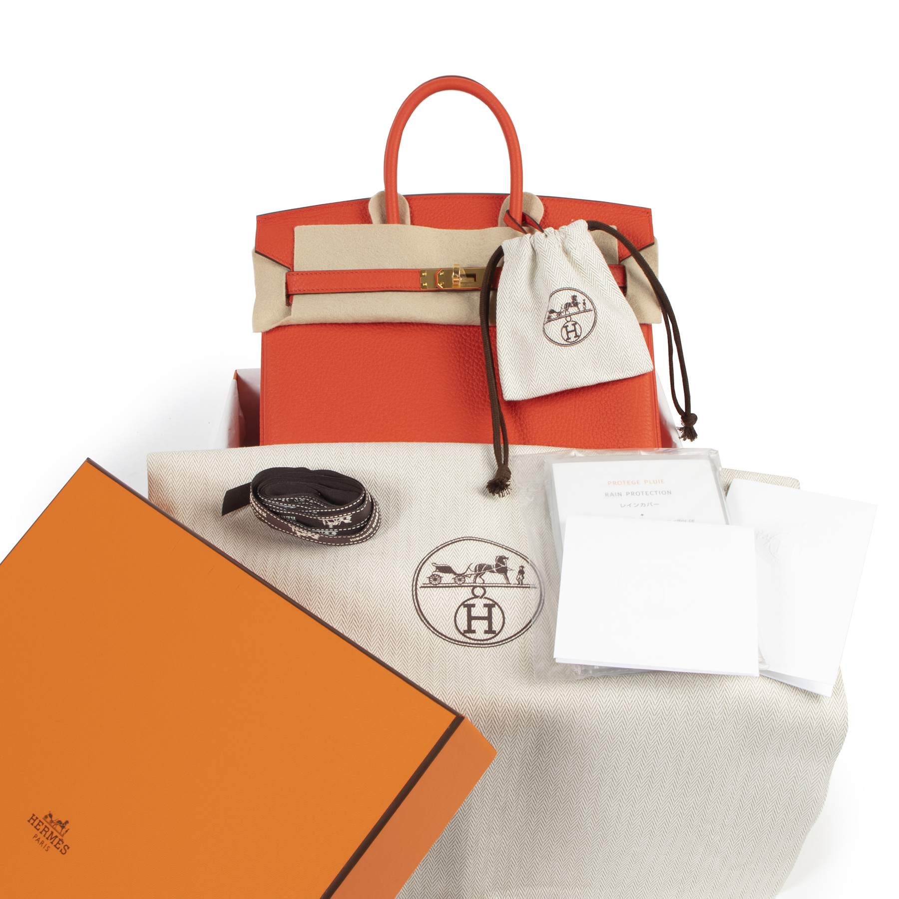 Herm s Birkin 25 Togo Capucine GHW Labellov Buy and Sell