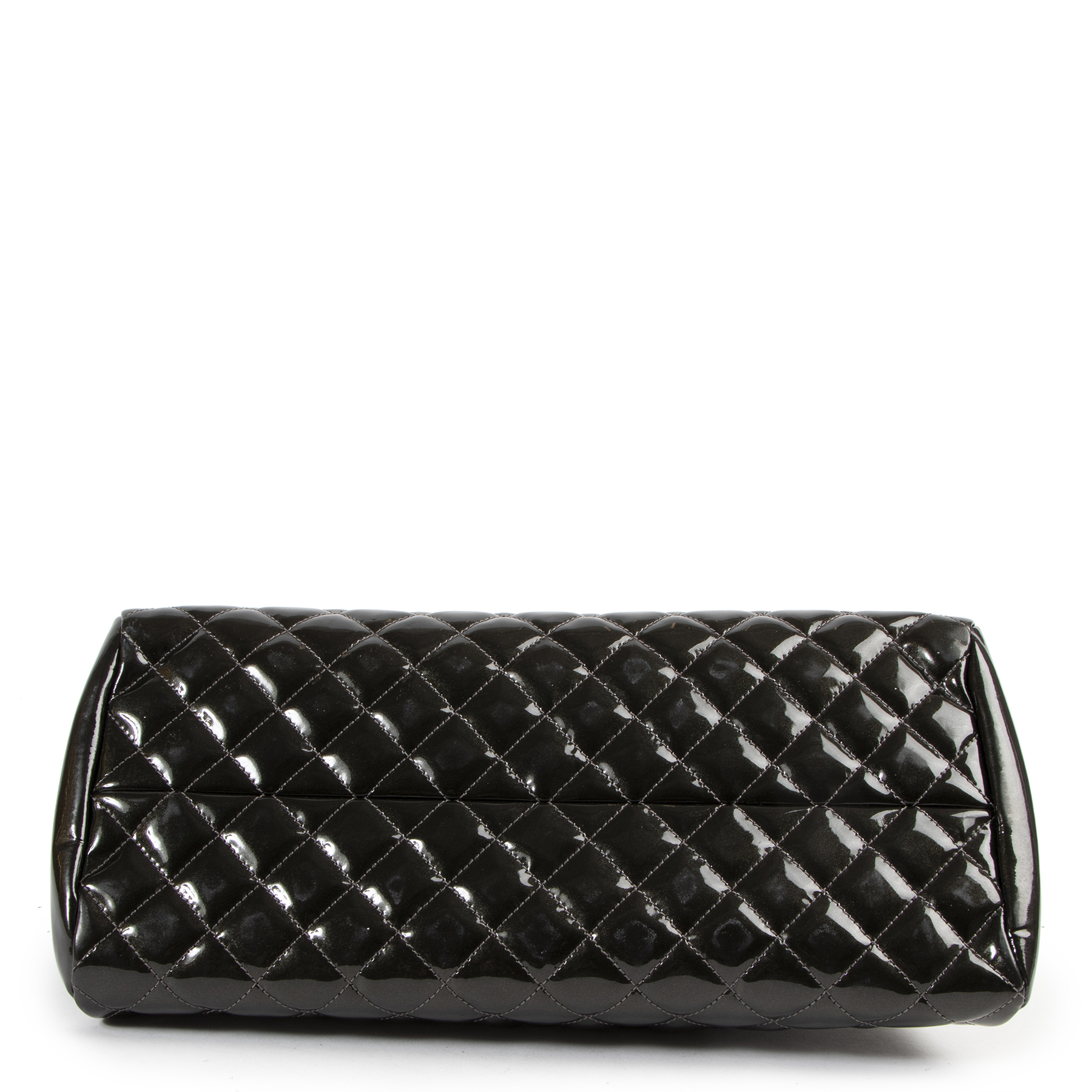 Chanel Gold Degrade Quilted Patent Leather Mademoiselle Bag