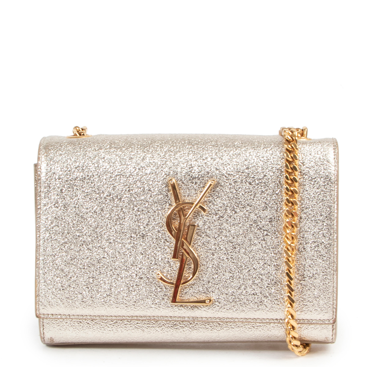 Saint Laurent Gold Kate Crossbody Bag Labellov Buy and Sell