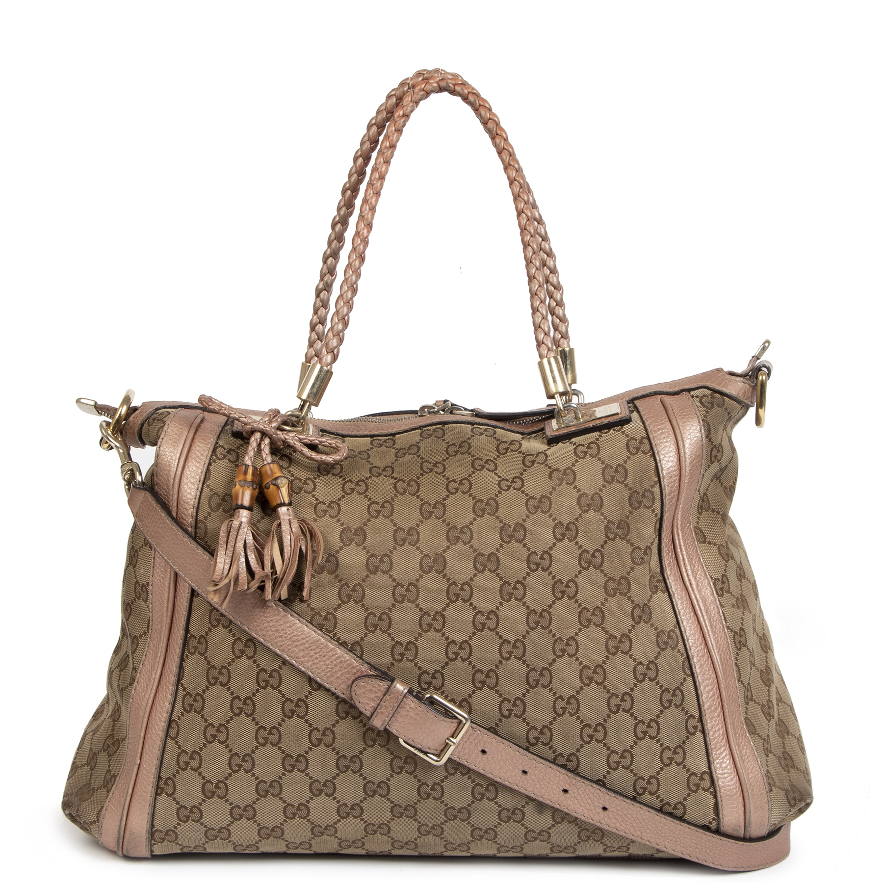 Gucci GG Canvas Bella Tote Satchel Bag ○ Labellov ○ Buy and Sell Authentic Luxury Gucci GG Canvas Bella Tote Satchel Bag ○ Labellov ○ Buy and Sell Authentic Luxury