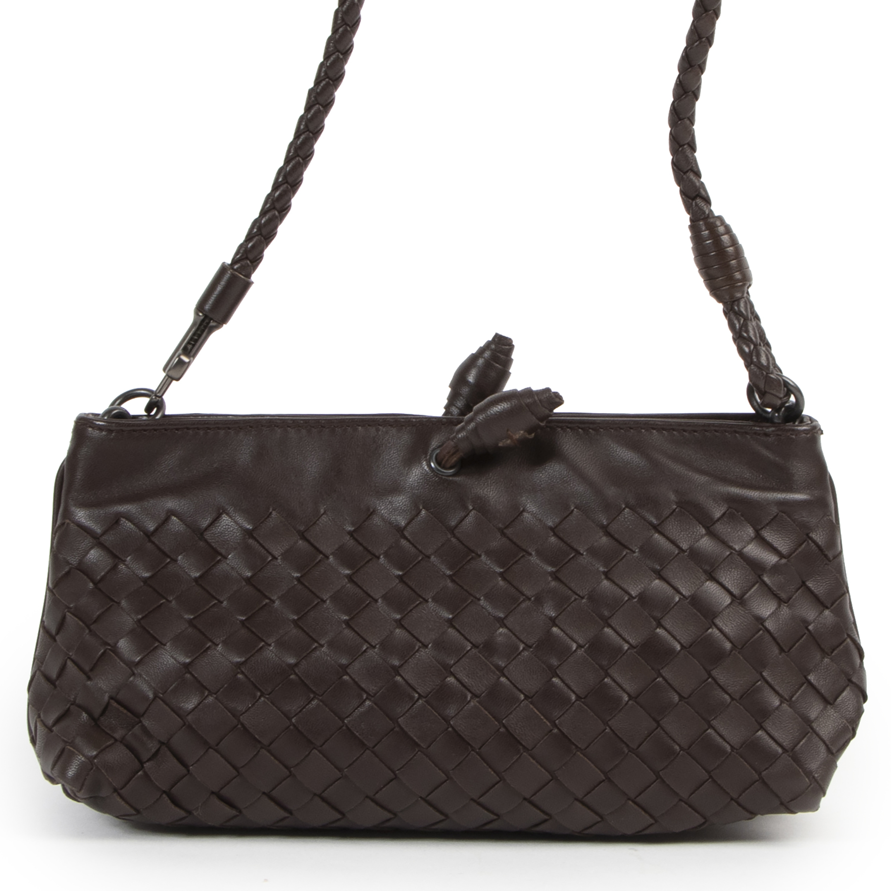 Bottega Veneta Brown Intrecciato Woven Leather Hobo Bag ○ Labellov ○ Buy  and Sell Authentic Luxury