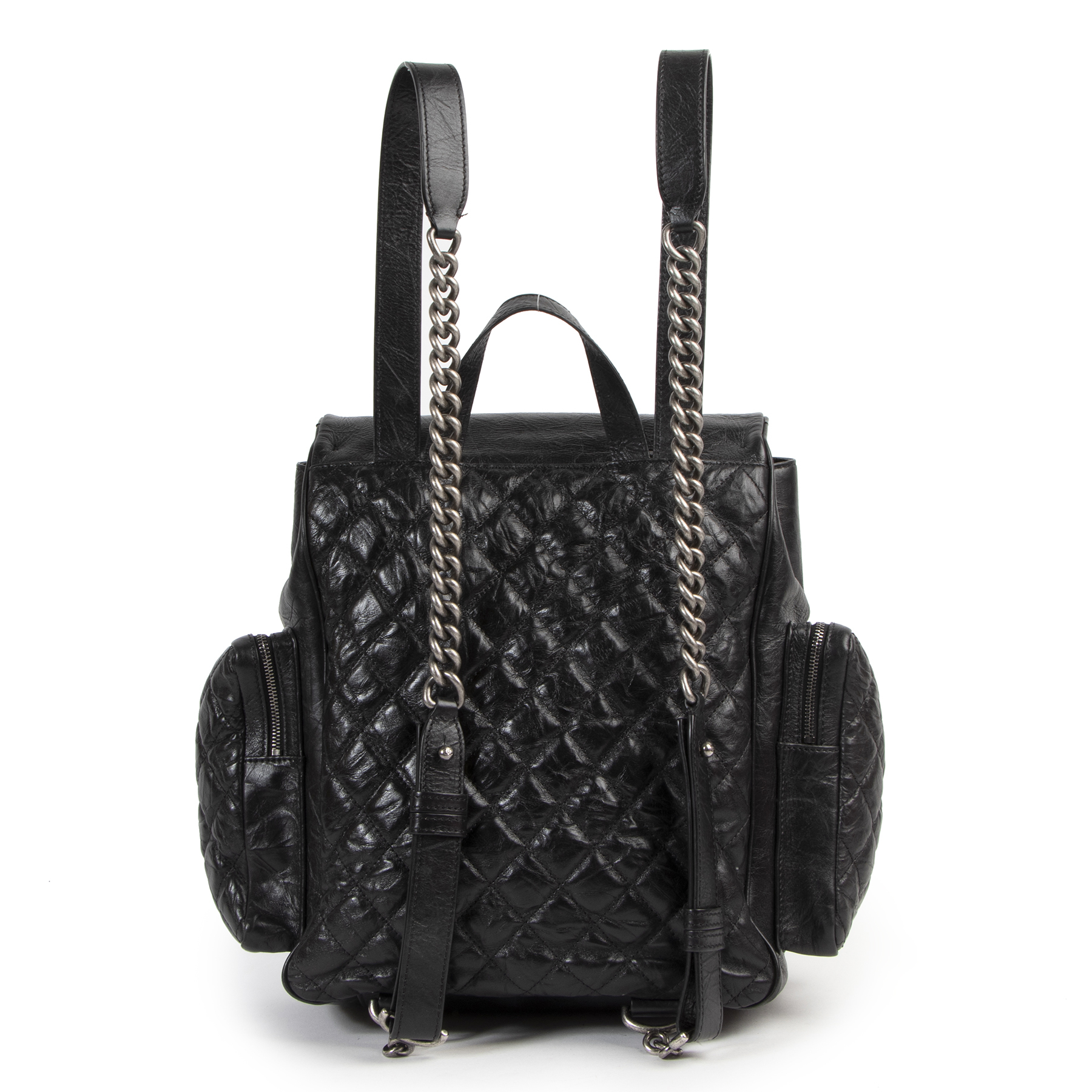 Leather backpack Chanel Black in Leather - 21468302