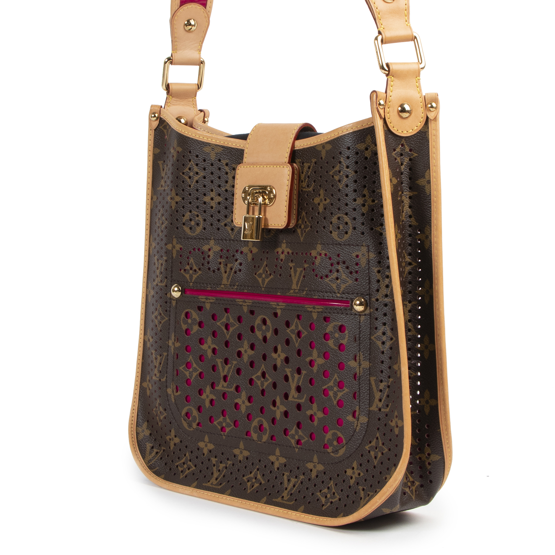 Louis Vuitton Limited Edition Orange Monogram Perforated Musette