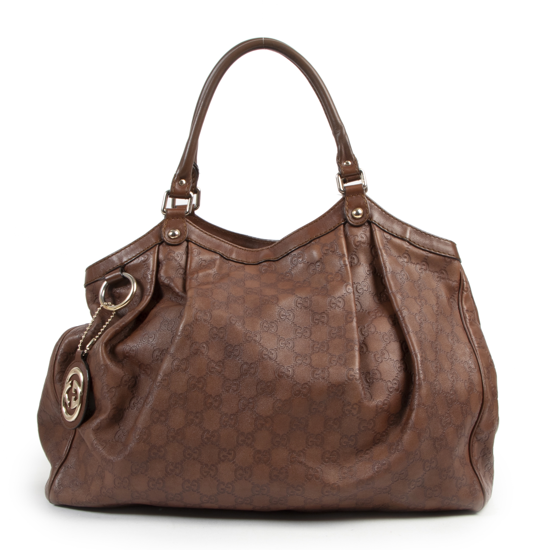 Gucci Brown Monogram Leather Shopper ○ Labellov ○ Buy and Sell