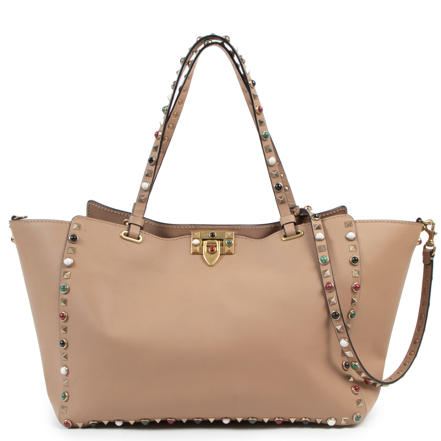 Valentino Garavani Rockstud Nude Shoulder Bag Labellov Buy