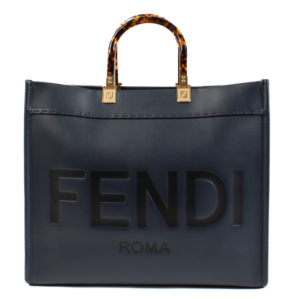 【関税＆送料込み】Fendi Top Handle Bags Fendi Blue Medium Sunshine Bag ○ Labellov ○ Buy and Sell