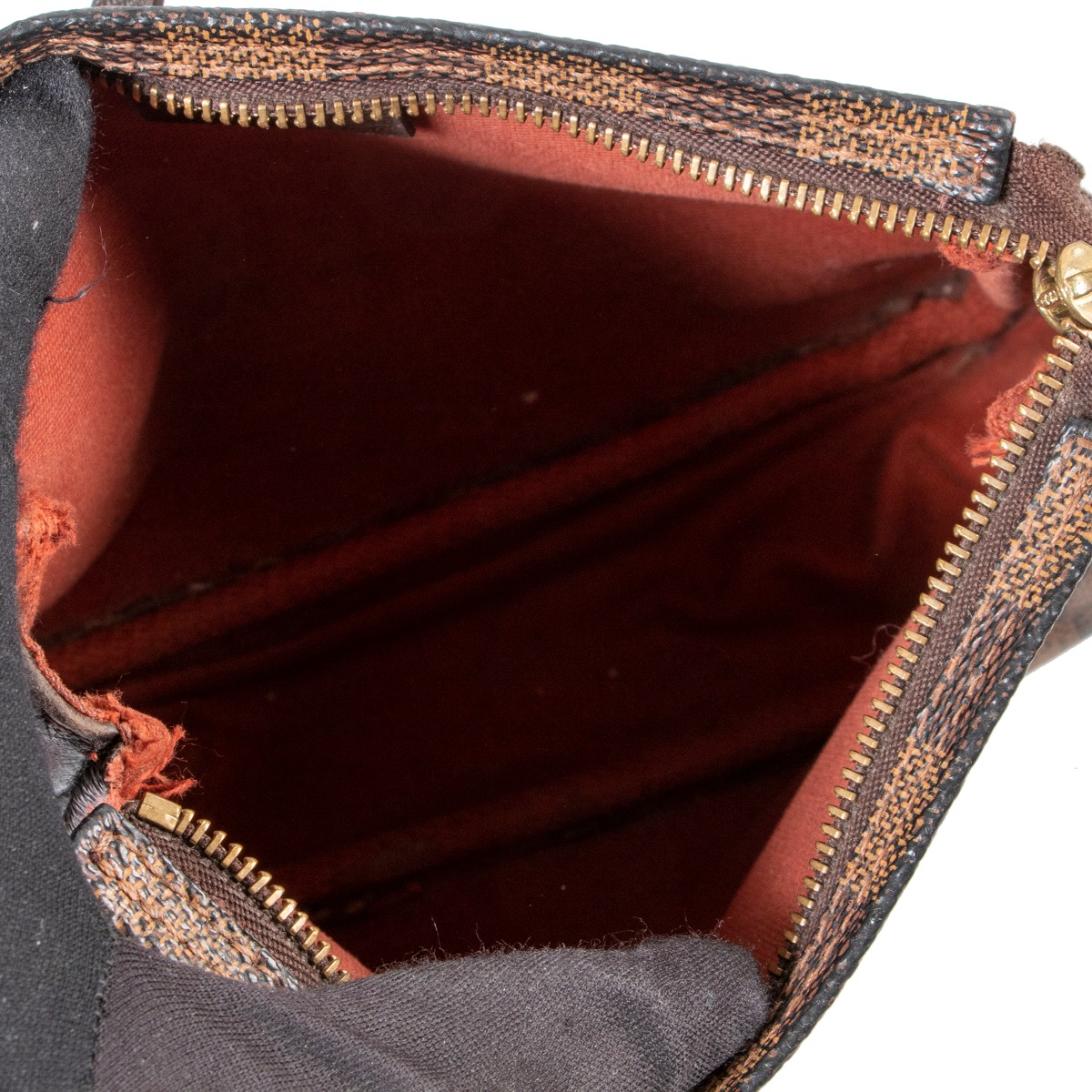 美品 LOUIS VUITTON EBENE TROUSSE PORCH Louis Vuitton Damier Ebene Trousse Toilette Cosmetic Bag