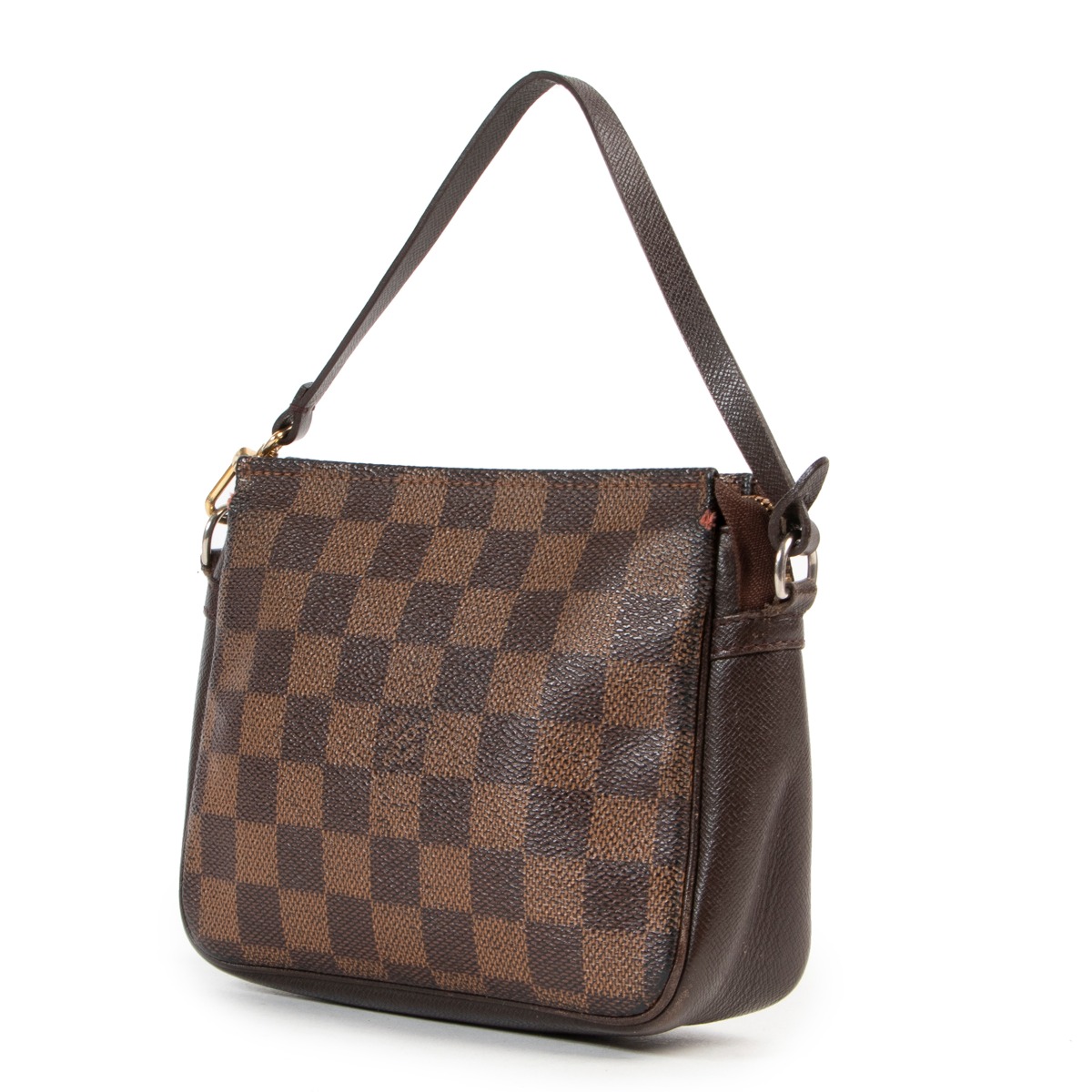 Louis vuitton damier ebene trousse make up bag pochette top
