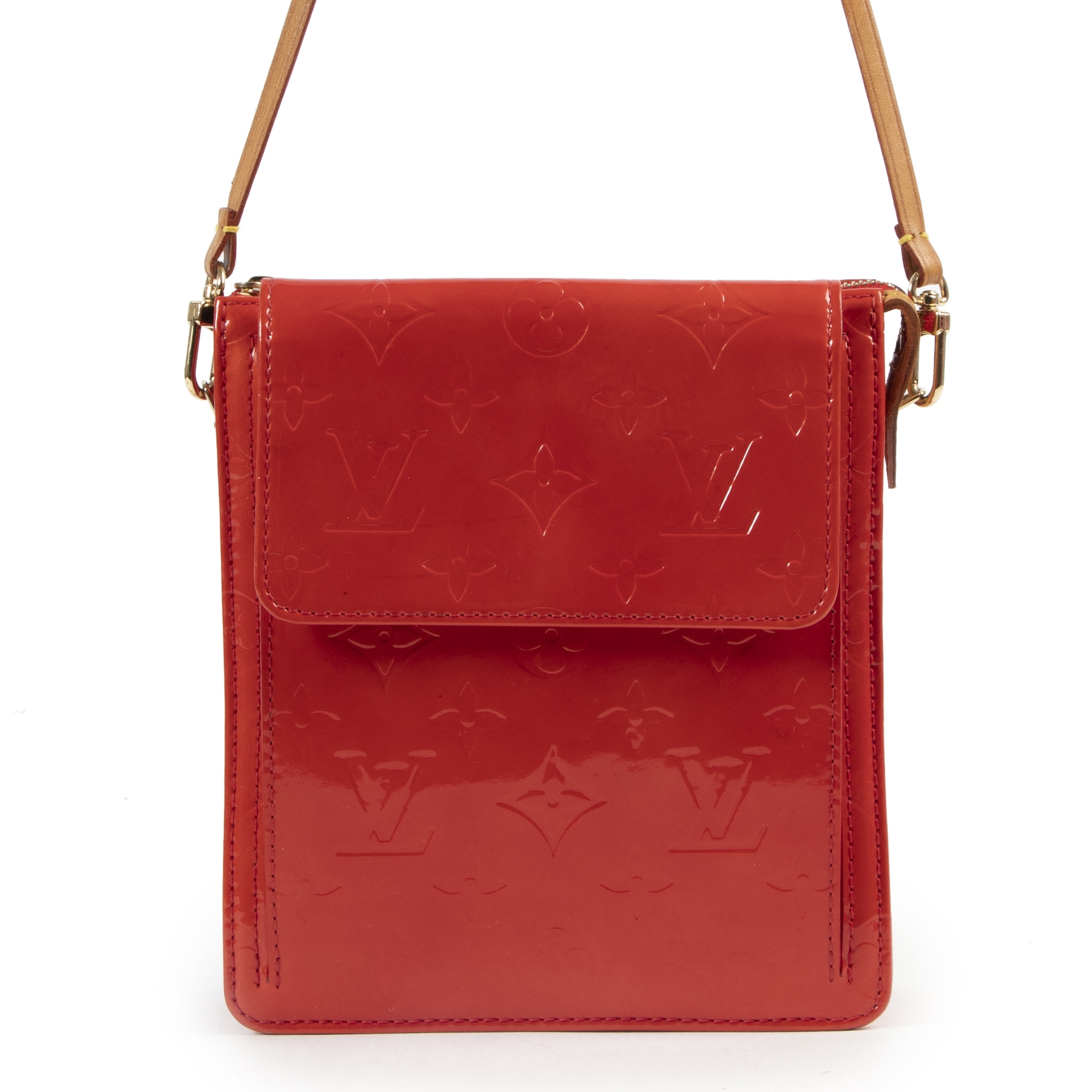 vuitton red patent