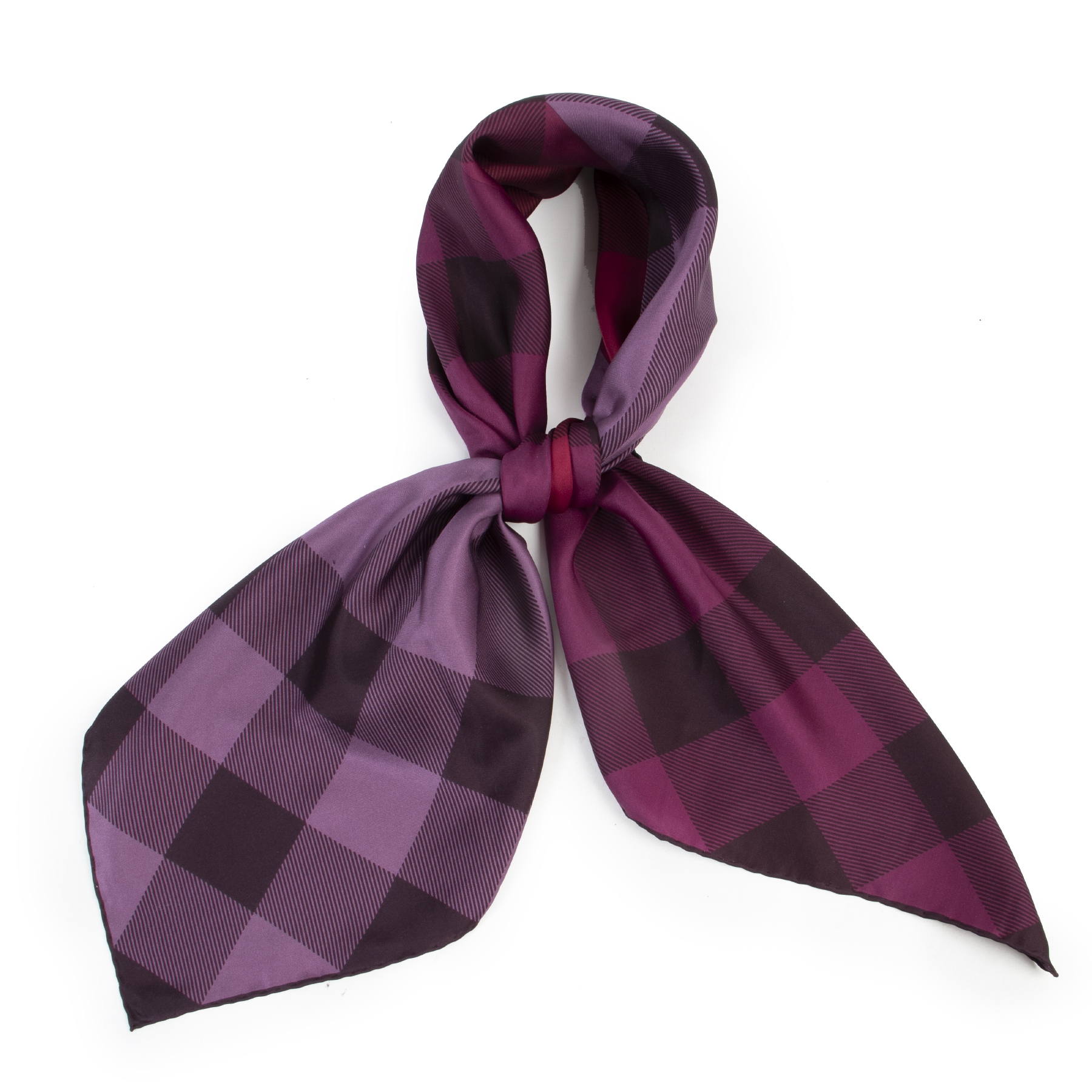 Burberry plum check scarf outlet