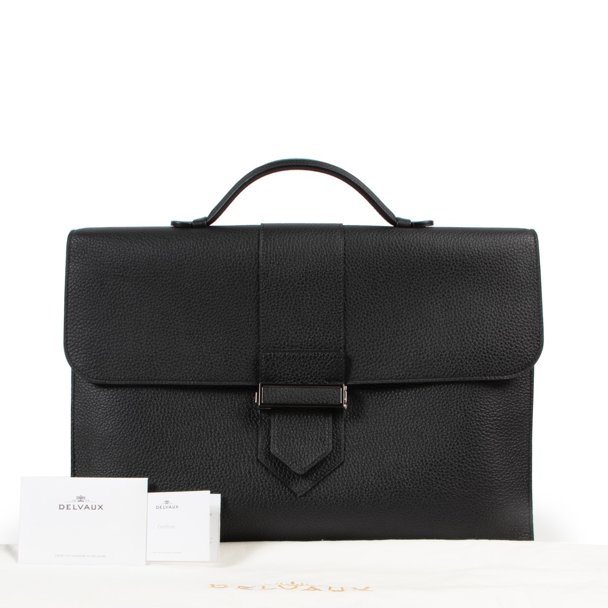 Delvaux D Top Handle Black Shoulder Bag ○ Labellov ○ Buy