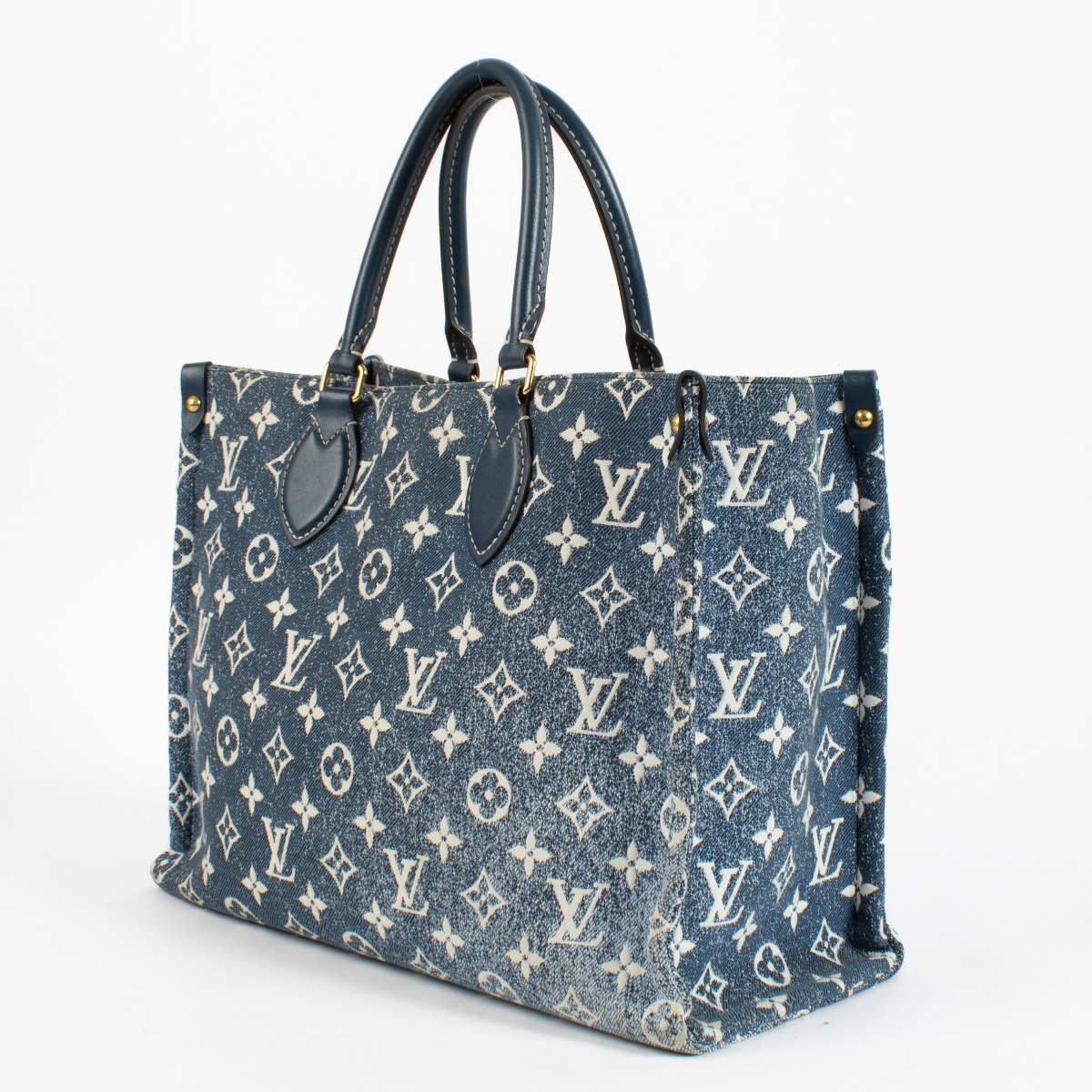 Louis Vuitton Monogram Jacquard Denim OnTheGo MM ○ Labellov