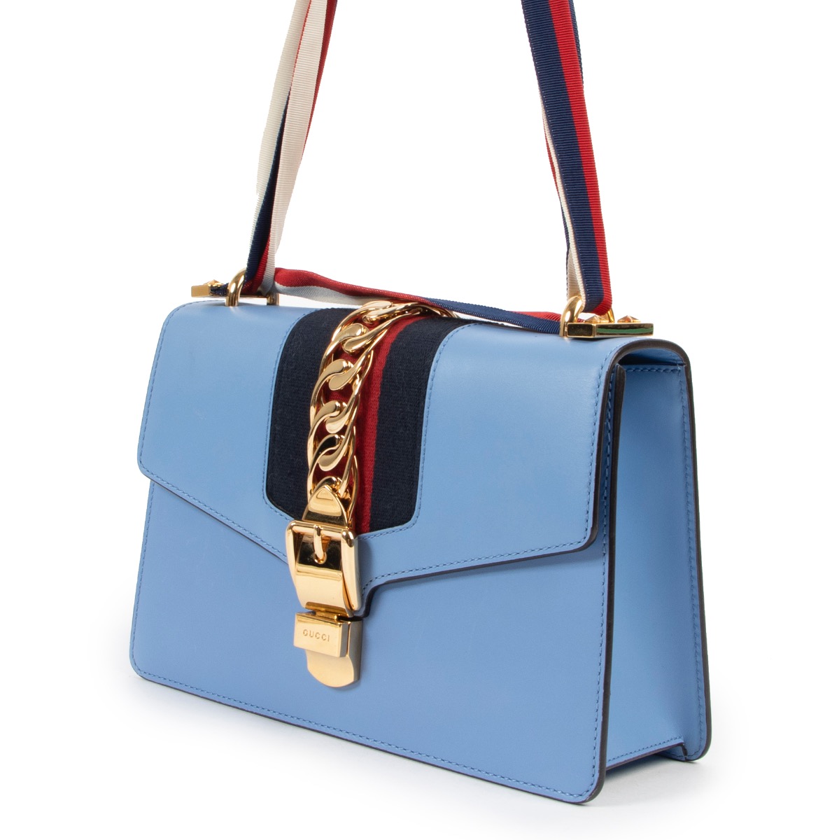 Gucci Blue Shoulder bag ○ Labellov ○ Buy and Sell Authentic Luxury