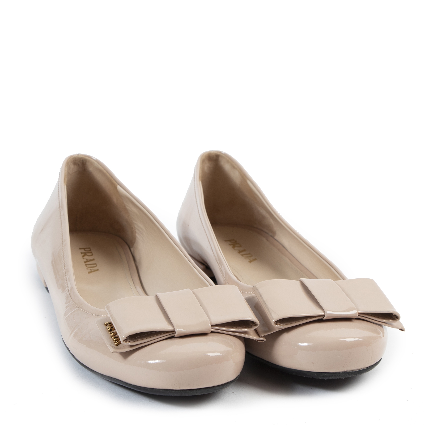 Nude patent deals leather ballet flats