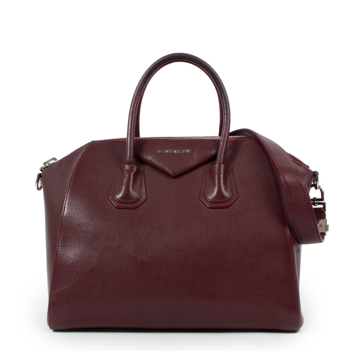 Givenchy Burgundy Medium Antigona Handbag Labellov Buy and