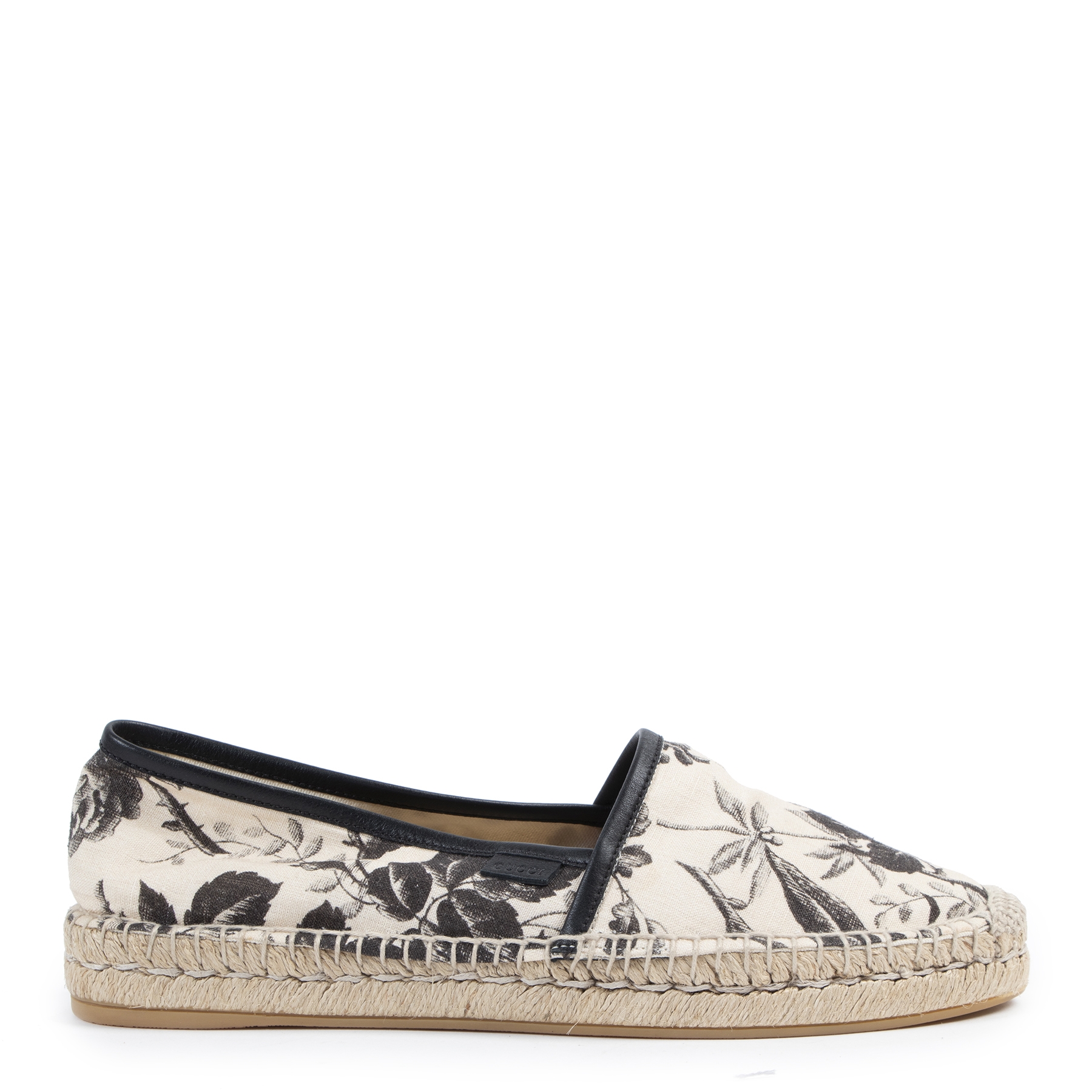 Gucci Pilar Floral Print Canvas Espadrilles Size 40 5 Labellov Buy and Sell Authentic Luxury