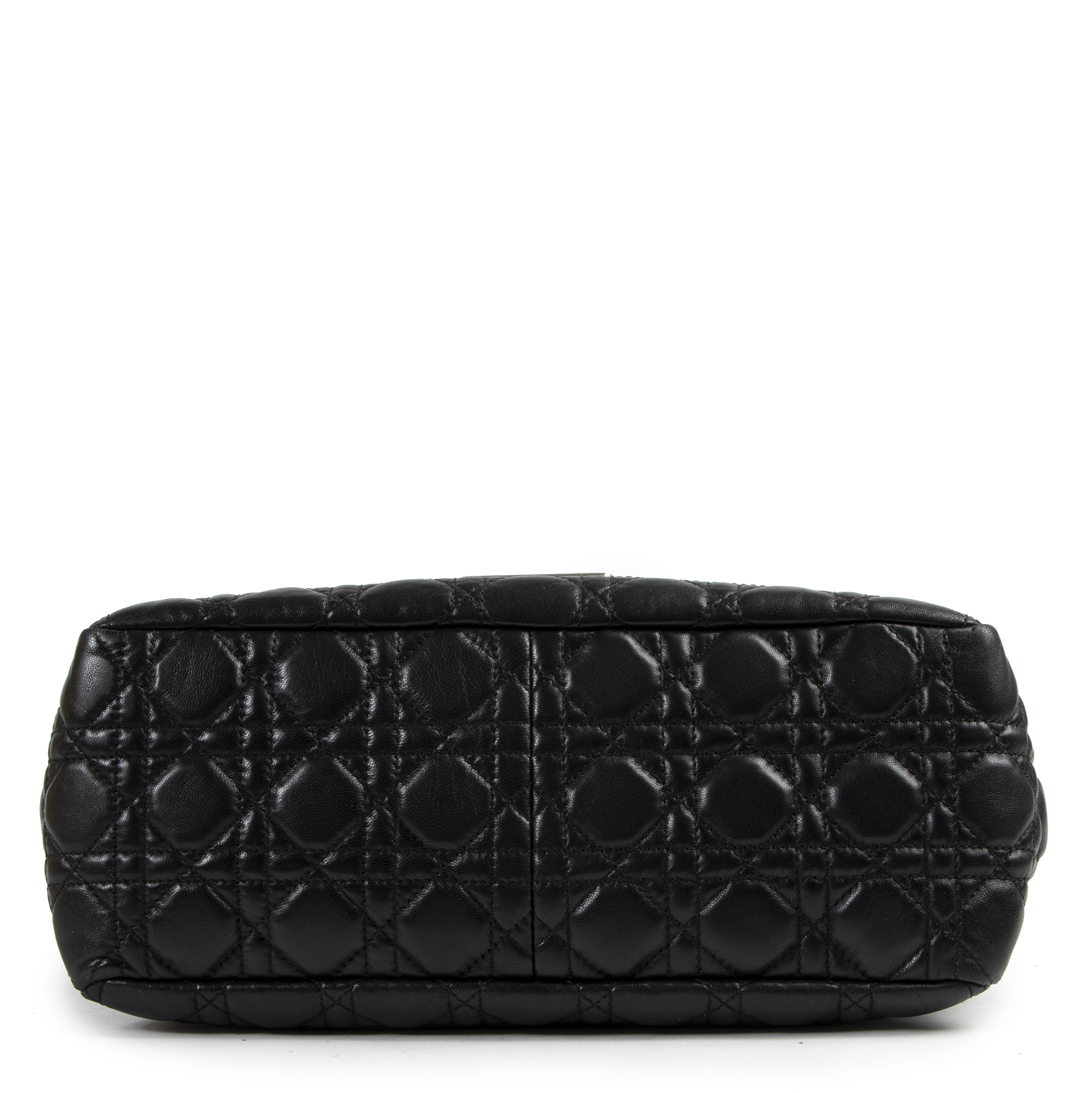 Dior New Lock Black Cannage Quilted Lambskin Bag ○ Labellov