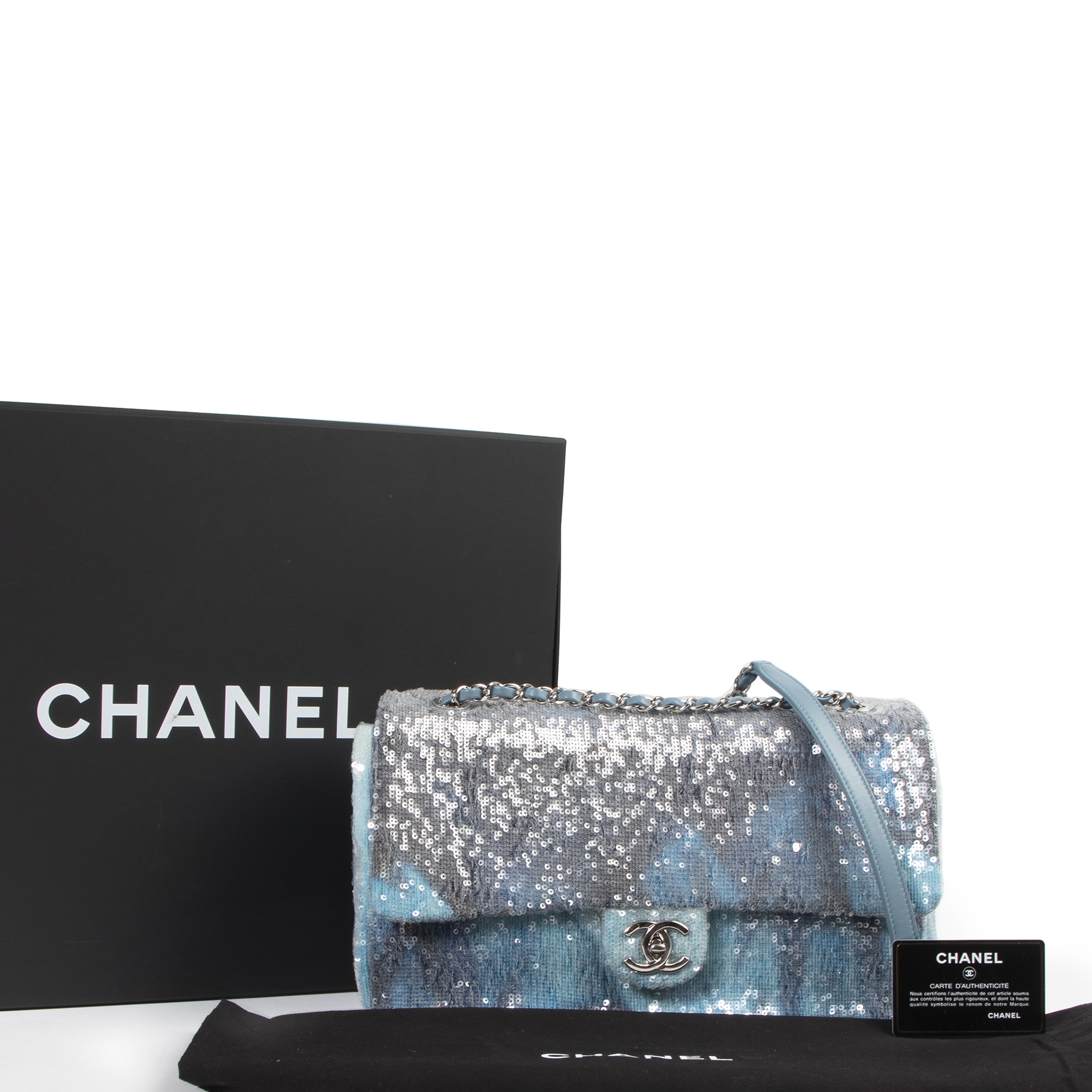 Chanel Large Sequin Waterfall Flap Bag ○ Labellov ○ Buy and Sell Authentic  Luxury