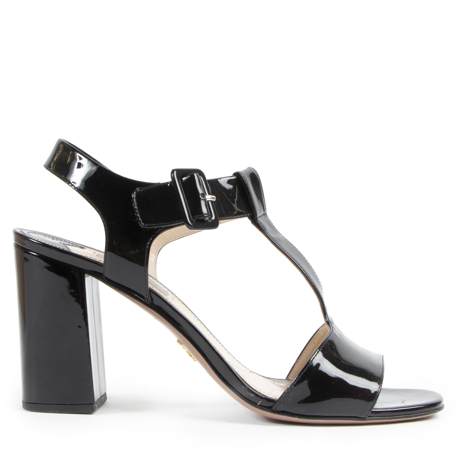 black patent leather sandals heels