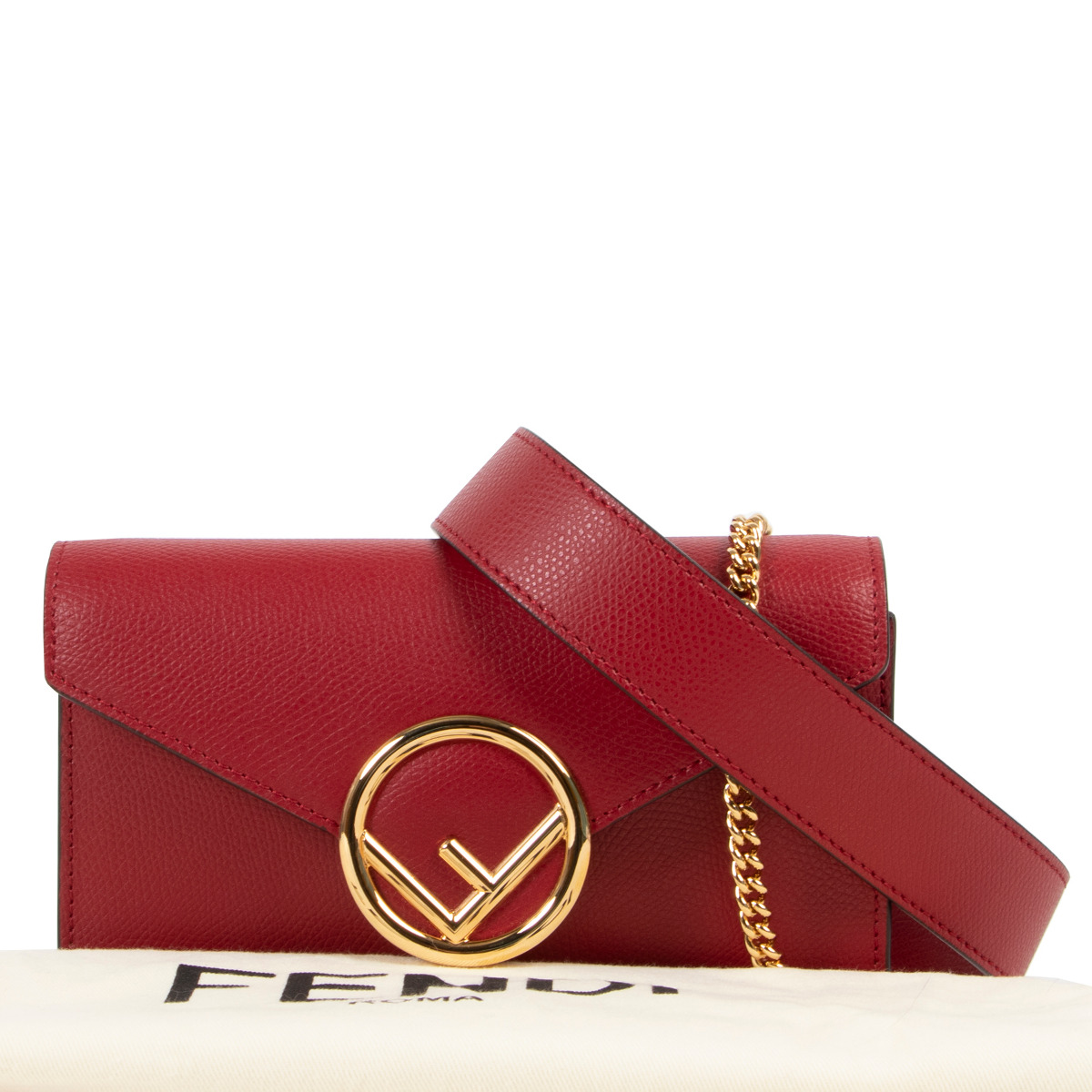 Red fendi belt bag hotsell