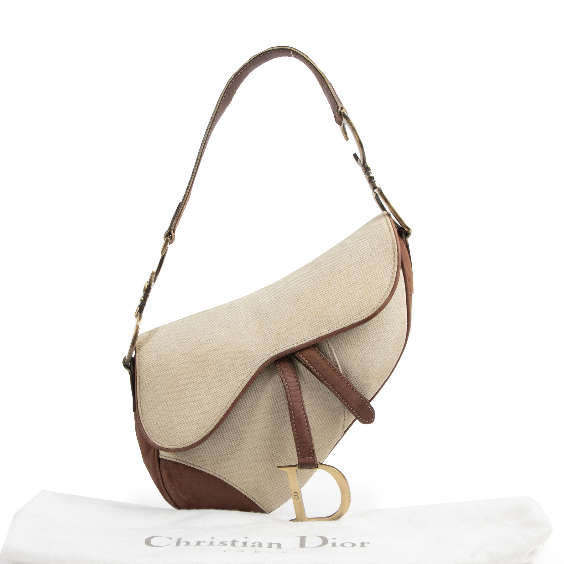 Dior Beige Saddle Bag Labellov Buy and Sell Authentic Luxury