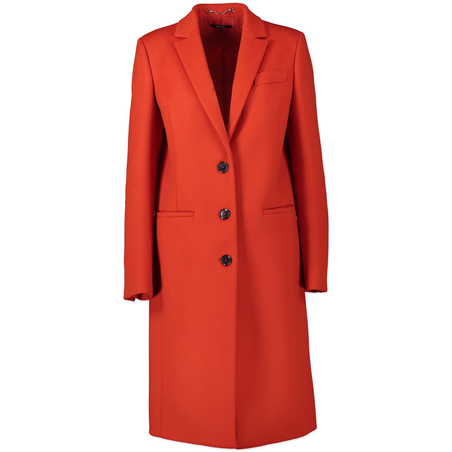 Gucci Dark Orange Long Wool Coat Labellov Buy and Sell