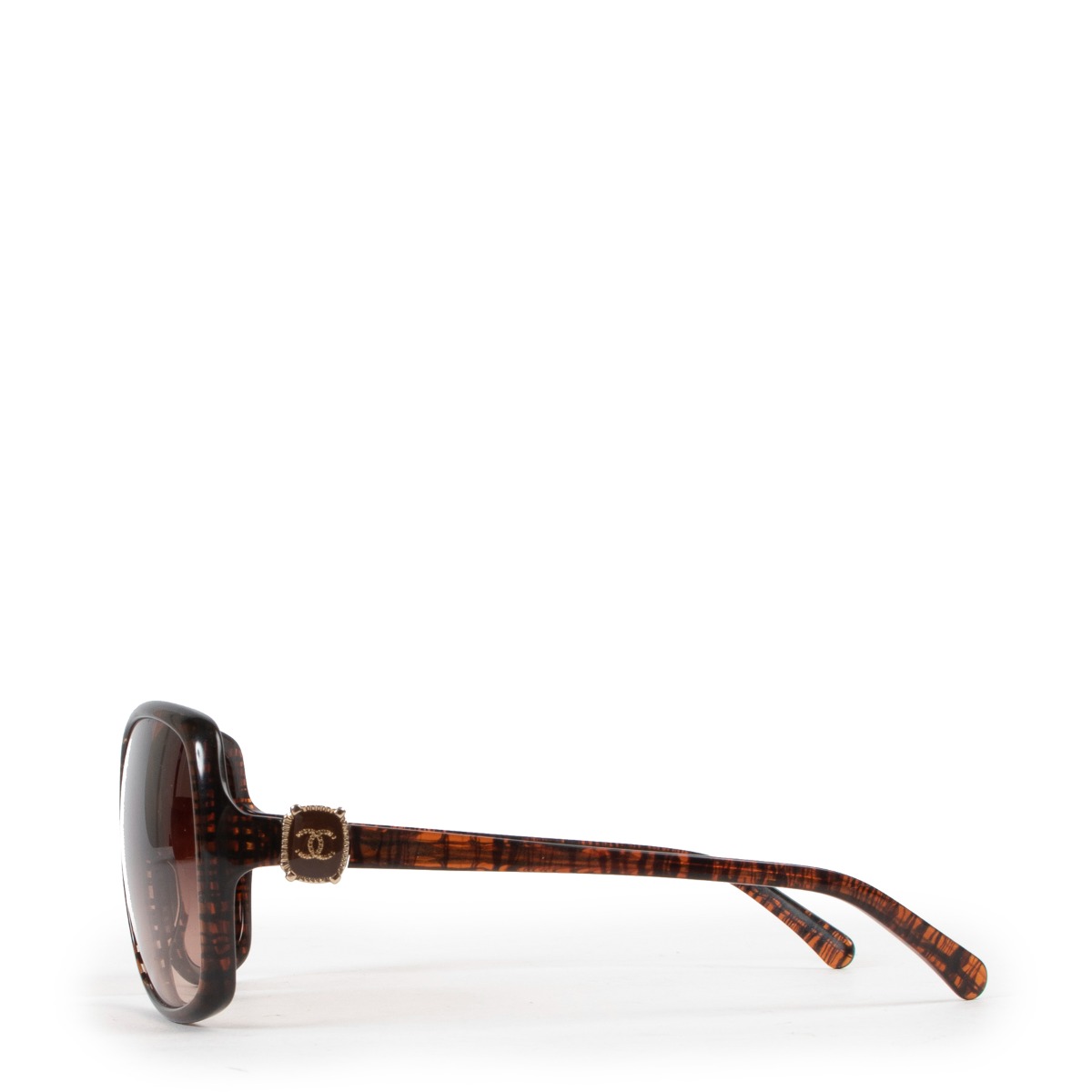 Chanel Brown Oversized Ribbon CC Sunglasses ○ Labellov ○ Buy and