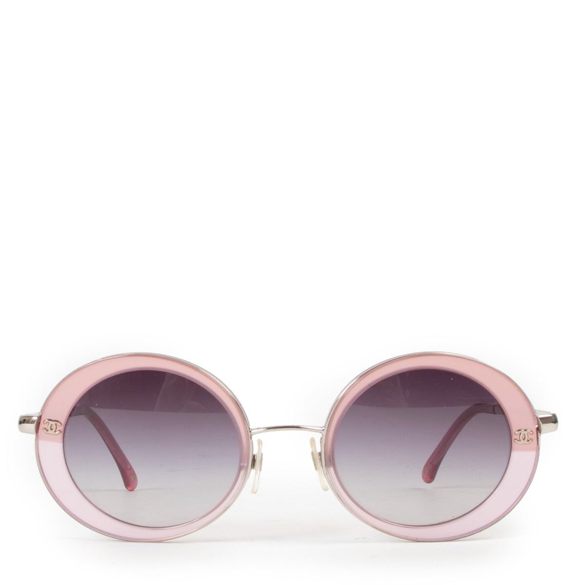 Chanel Pink Round Sunglasses ○ Labellov ○ Buy and Sell Authentic Luxury