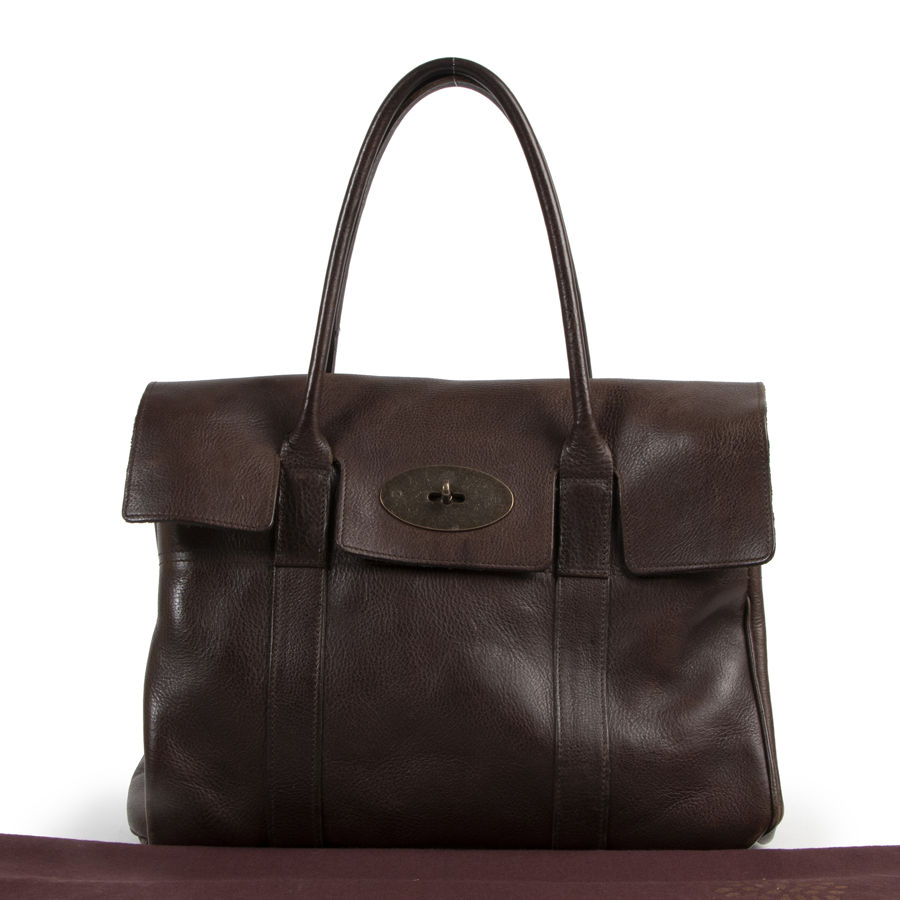 Mulberry Brown Leather Bayswater Shoulder Bag ○ Labellov