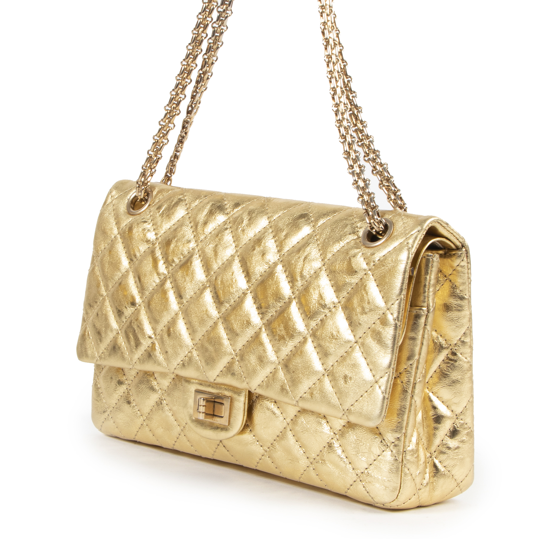 Chanel Gold Classic flap bag ○ Labellov ○ Buy and Sell Authentic