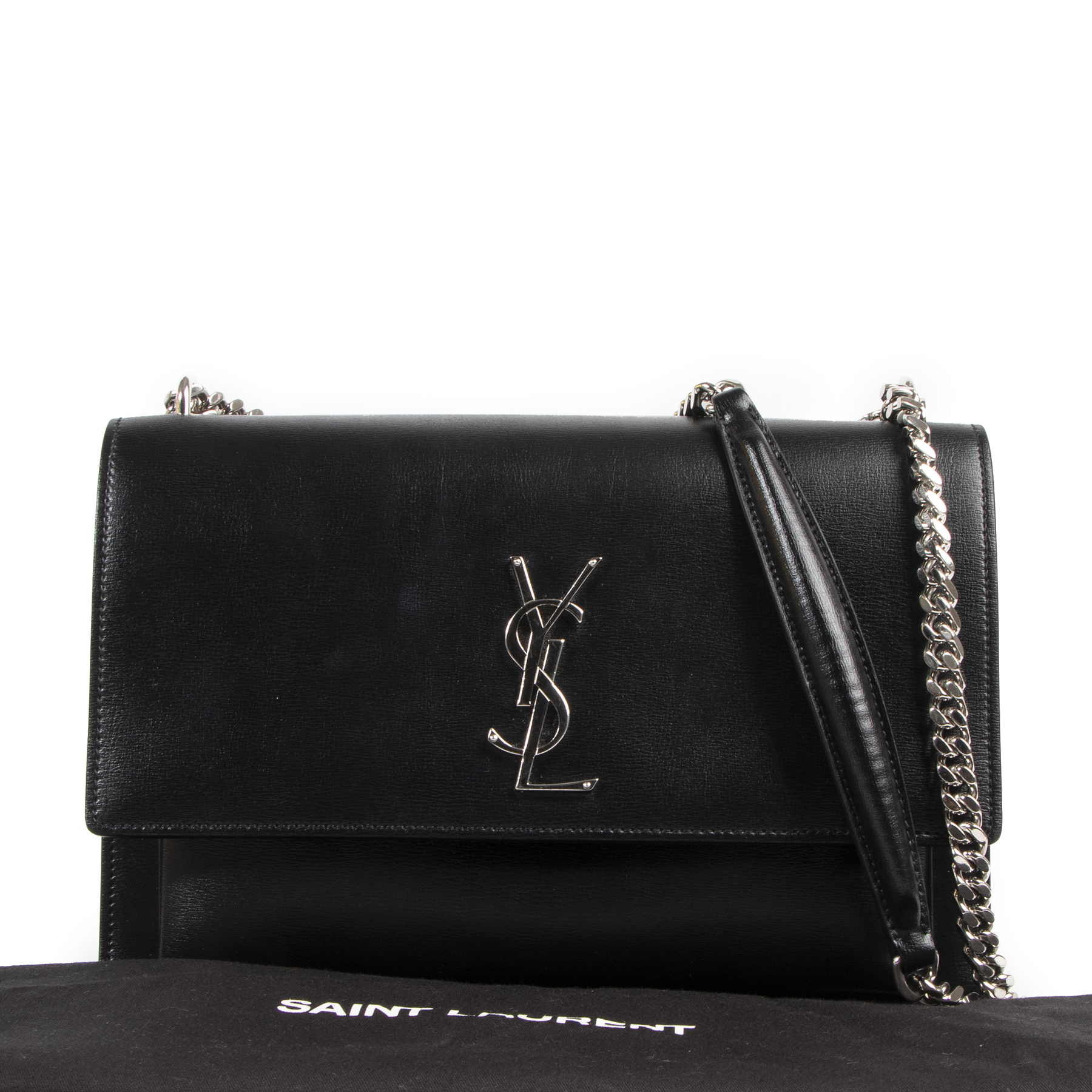 美品✨Yves Saint Laurent　YSL　ベルト　78-88ｃｍ CASSANDRE belt in shiny leather in Brown | Saint Laurent