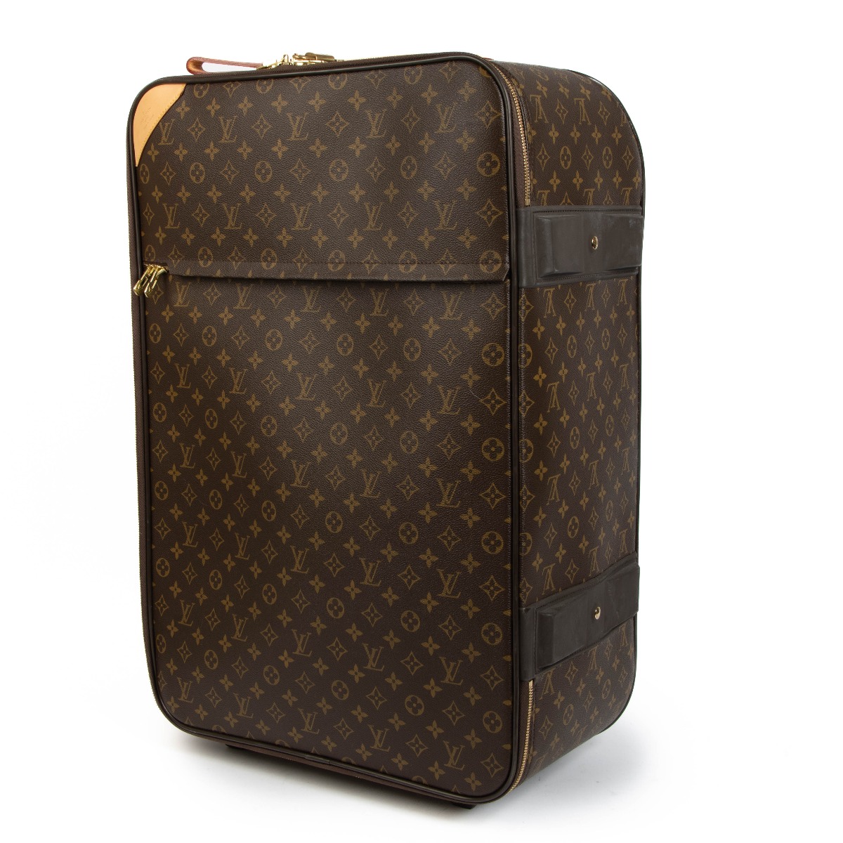 Louis Vuitton Monogram Canvas Leather Pegase 70 cm Luggage at 1stDibs