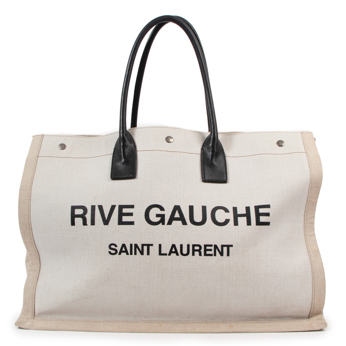 Saint laurent cotton tote bag online