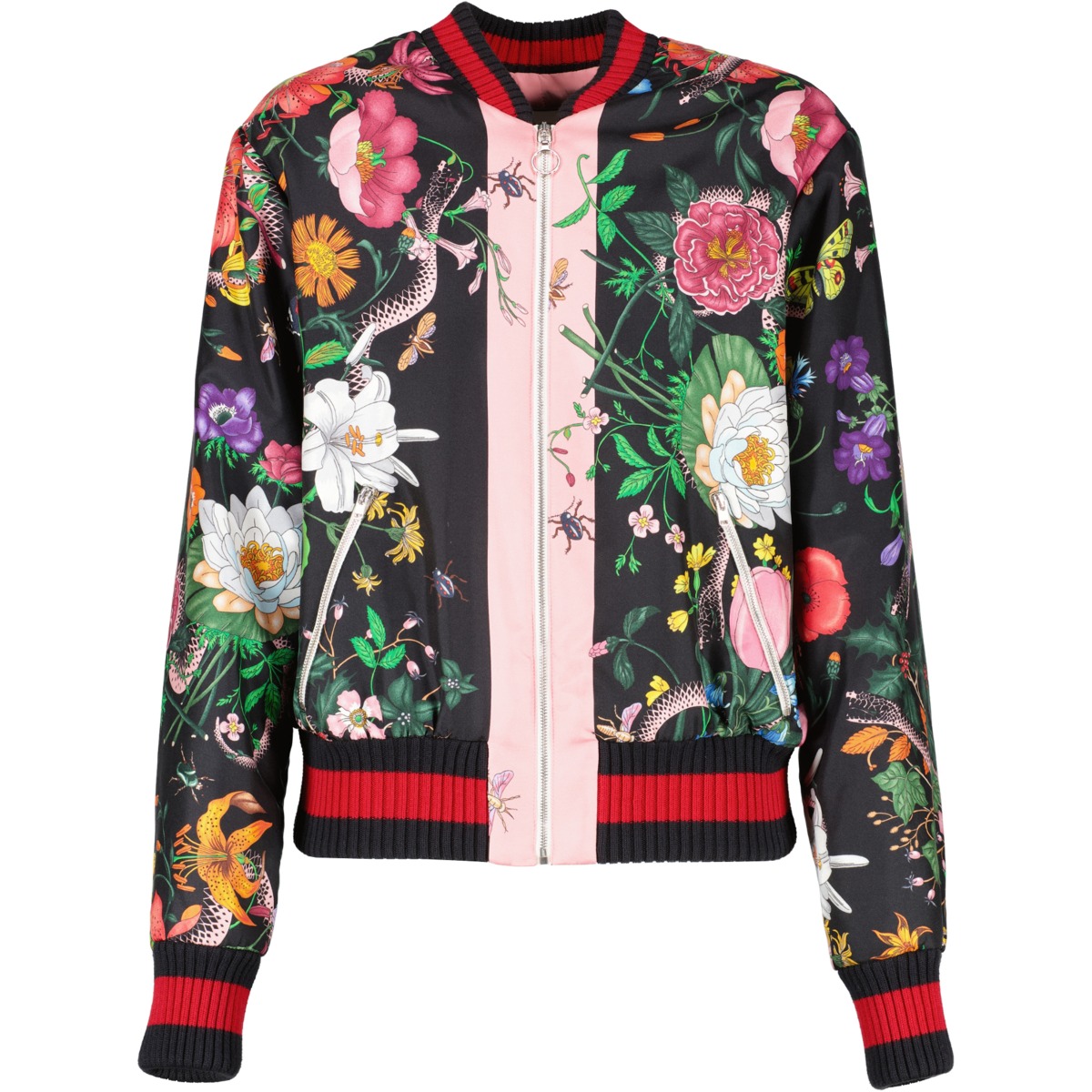 PALACE Floral Canvas Bomber Jacket S PALACE Floral Canvas Bomber