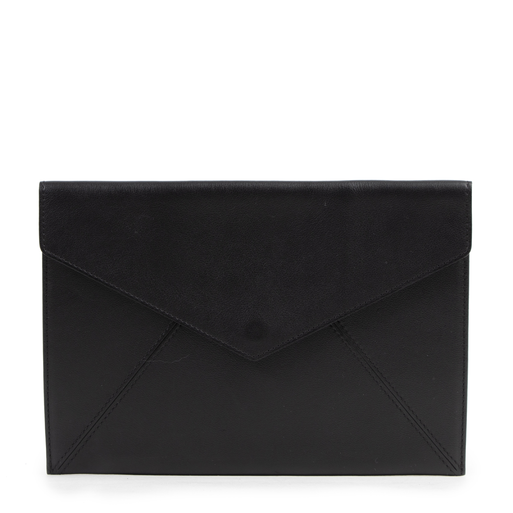 Delvaux Black Envelope Clutch Labellov Buy and Sell