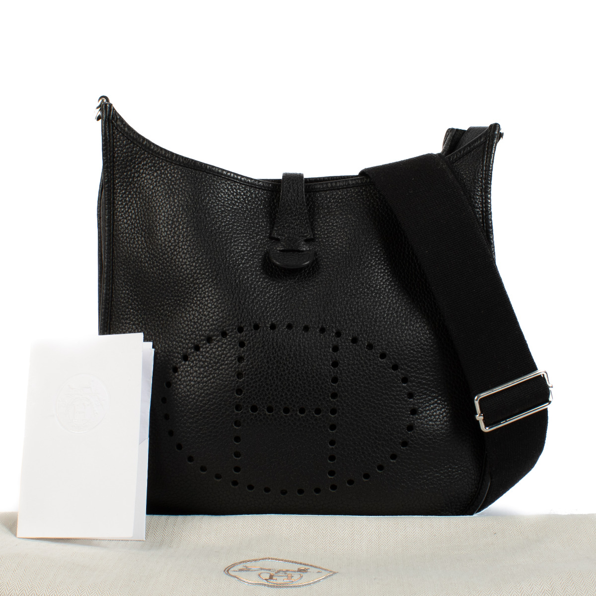 Hermès Evelyne III 29 Black Taurillon Clemence PHW