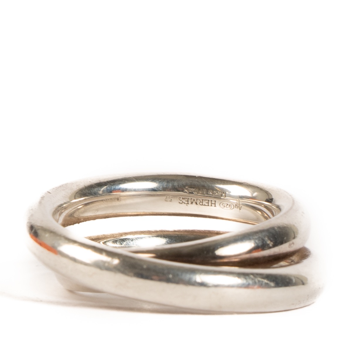 Hermès Silver Vertige Ring - Size 57 ○ Labellov ○ Buy and
