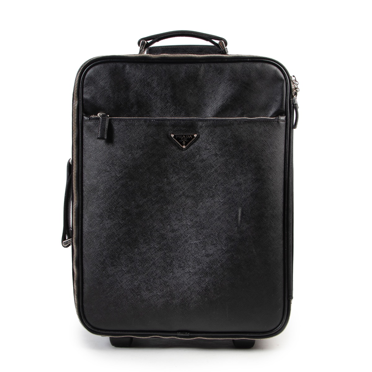Leather travel bag Prada Black in Leather - 32698445