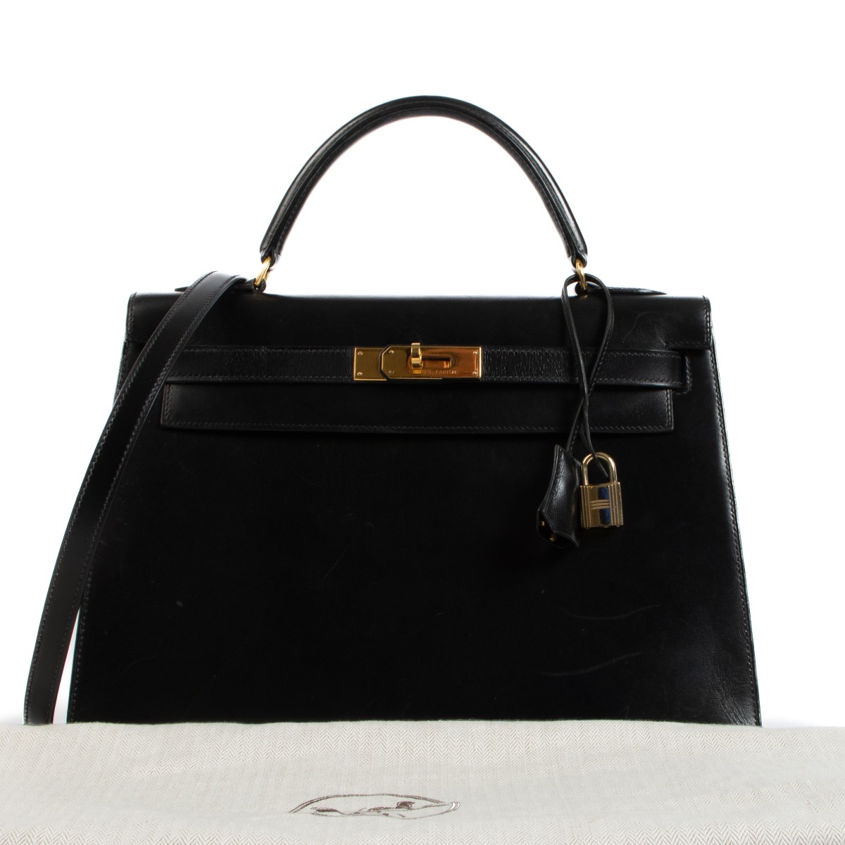 【最終価格】HERMES ギャビー　ブラック 36 254_hermes_kelly_32_boxcalf_no
