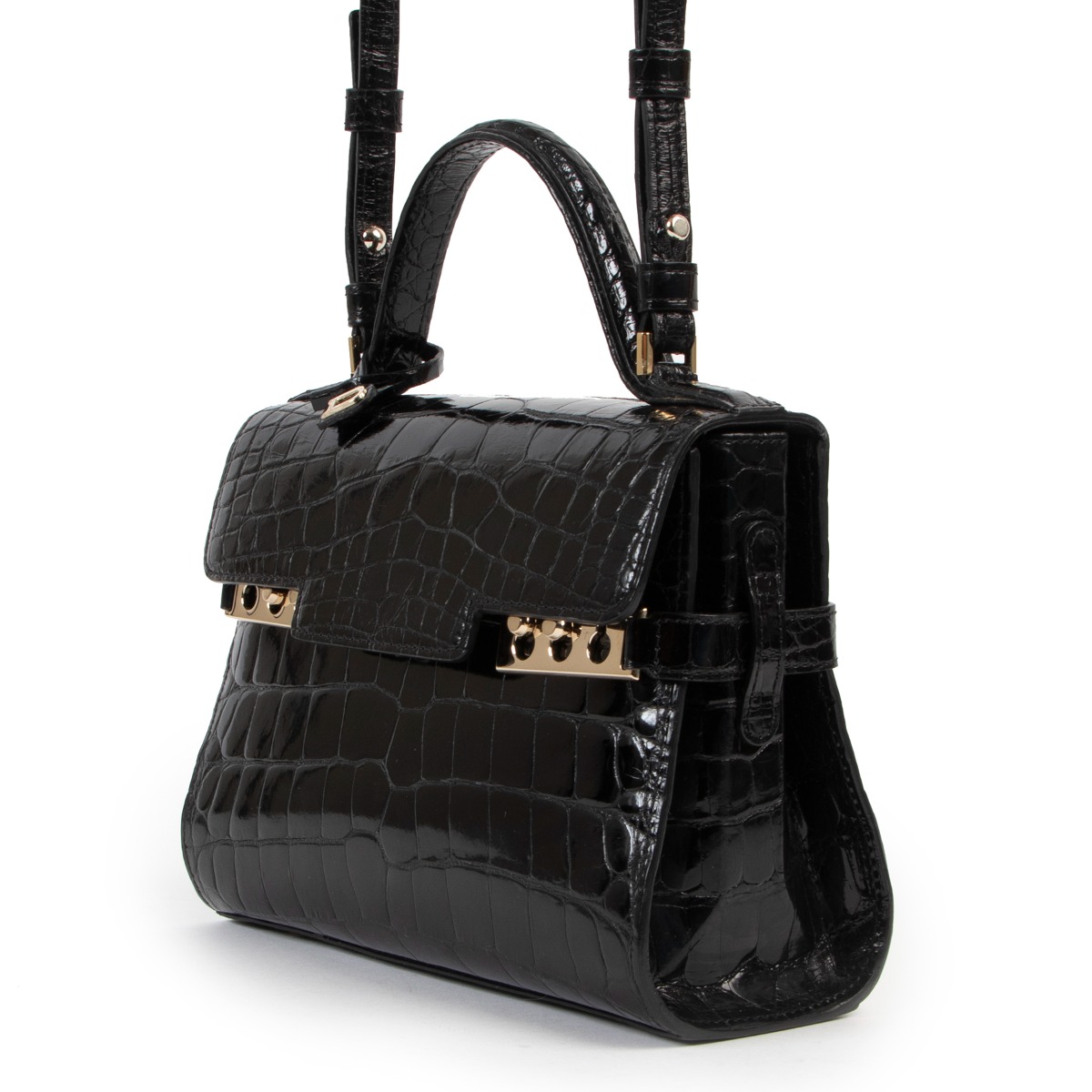 Delvaux crocodile new arrivals bag