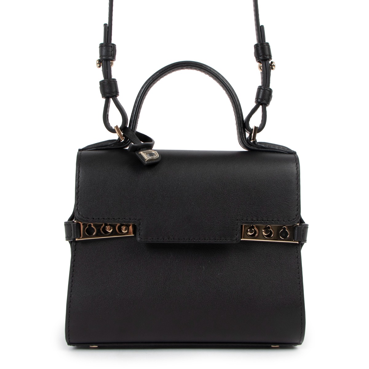 Delvaux Black Temp te Micro Crossbody Bag Labellov Buy and