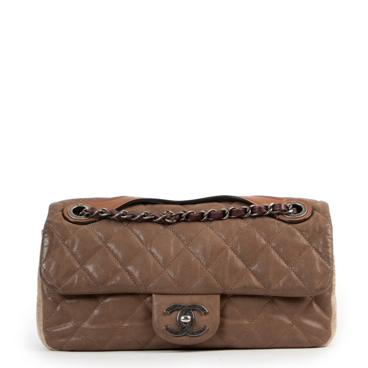 シャネル CHANEL ラインストーン エナメルチェーンバッグ
