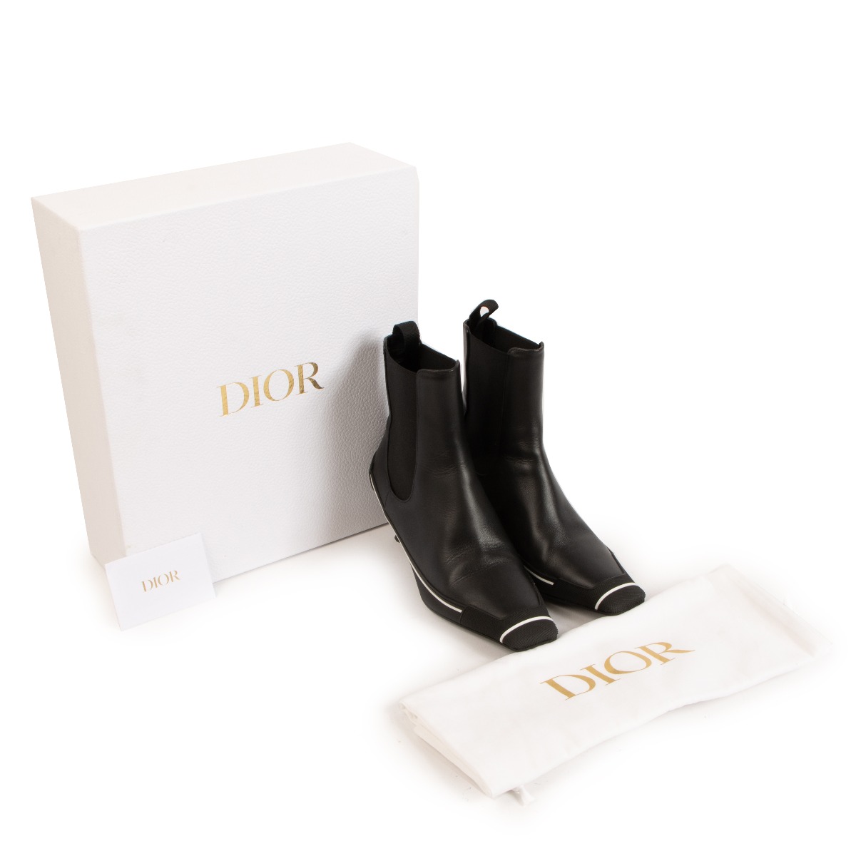Christian Dior クリスチャンディオール　ウェスタン　ハイヒール 黒 Christian Dior Black D-motion Heels - Size 38.5 ○ Labellov