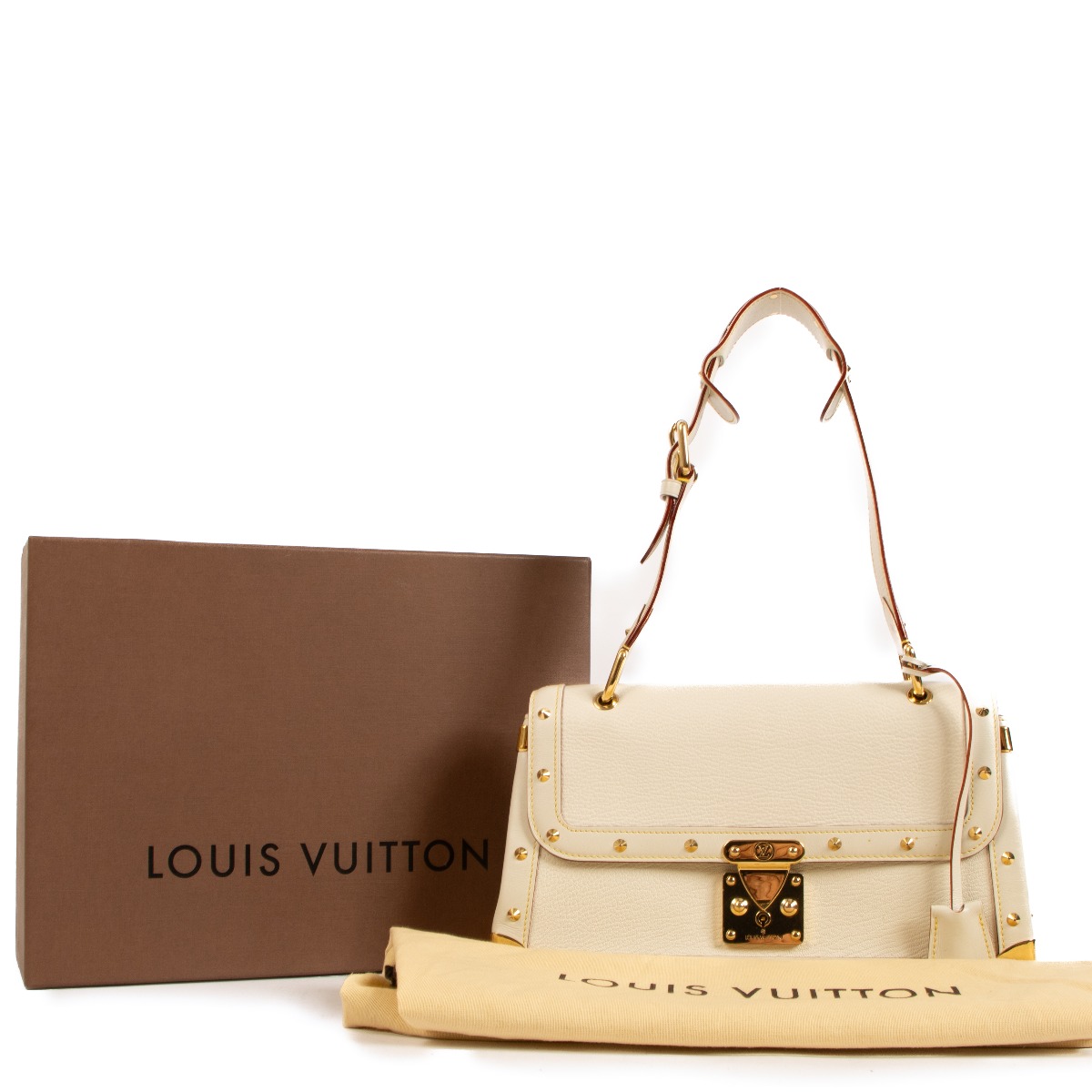 Louis Vuitton M91823 White Suhali Goat Leather Le Talentueux