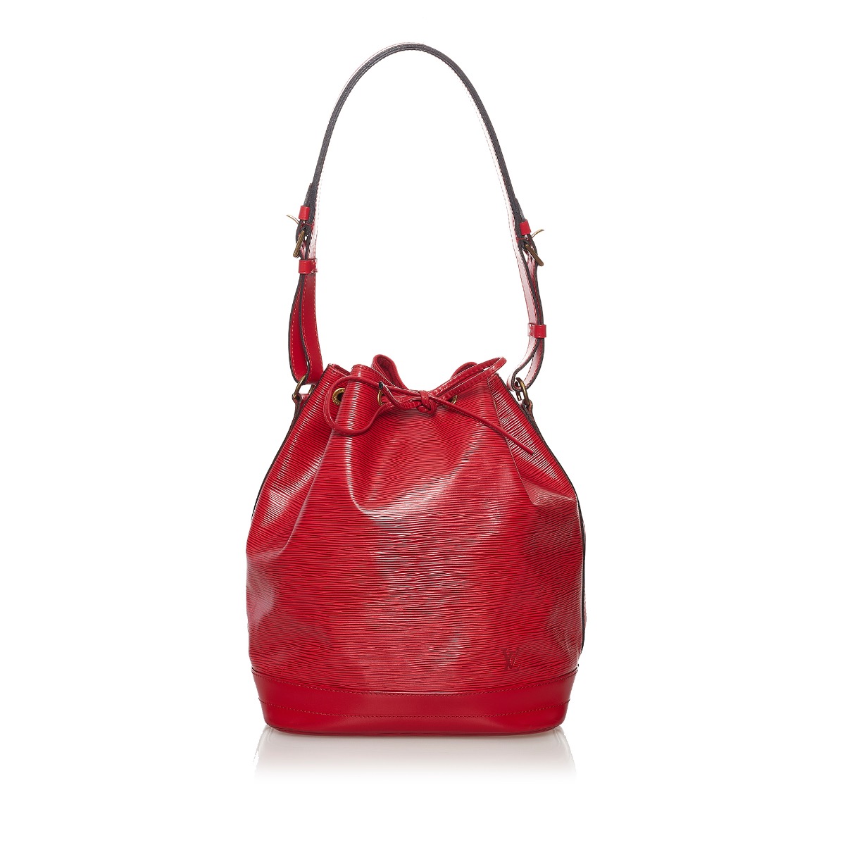 Louis Vuitton Red Epi Leather Noe Shoulder Bag ○ Labellov Louis Vuitton Red Epi Leather Noe Shoulder Bag ○ Labellov